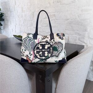 Tory Burch Ella Printed Tote (Nylon & Leather)